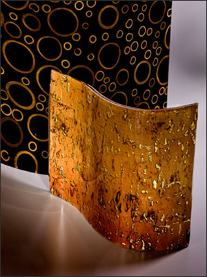 Black Bamboo Rings and Lavawood Day in curved profiles.