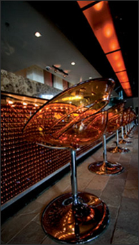 Custom Orange Dimesion used for a bar.